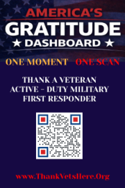 America's Gratitude Dashboard decal